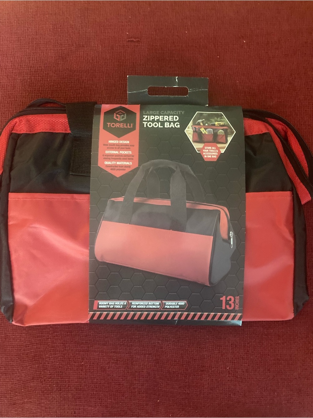 Torelli Zippered Tool Bag large capacity NEW